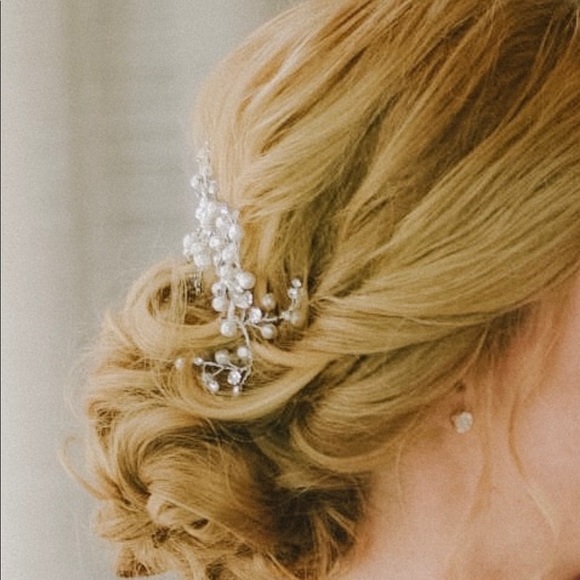 Bridal wedding Hair Piece Comb - Picture 3 of 7
